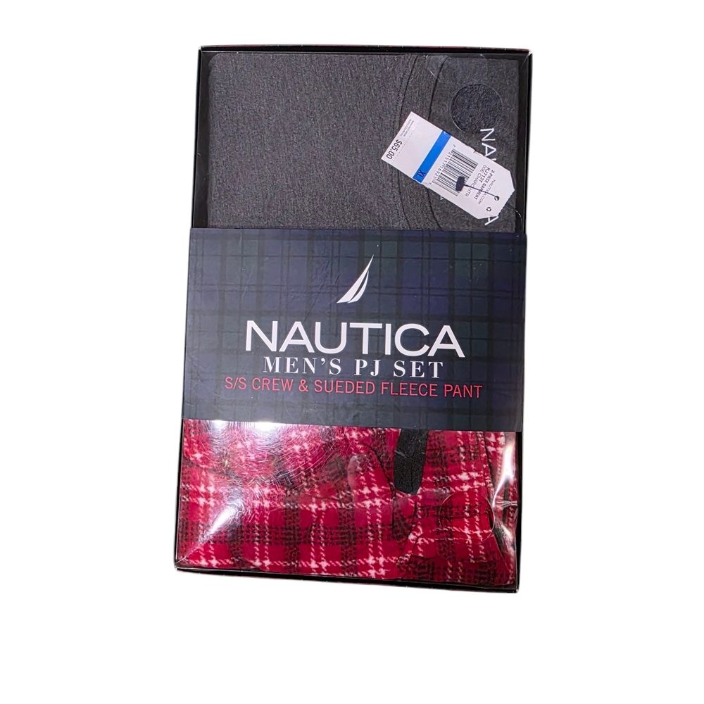 Nautica Gray and Red Underwear & Socks Set